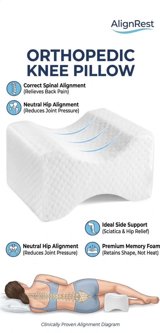 AlignRest™ Memory Foam Orthopedic Knee Pillow