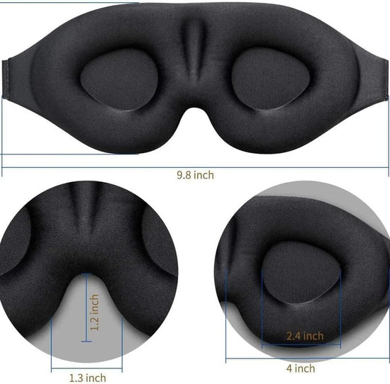 3D Light-Blocking Sleep Mask for Side Sleepers